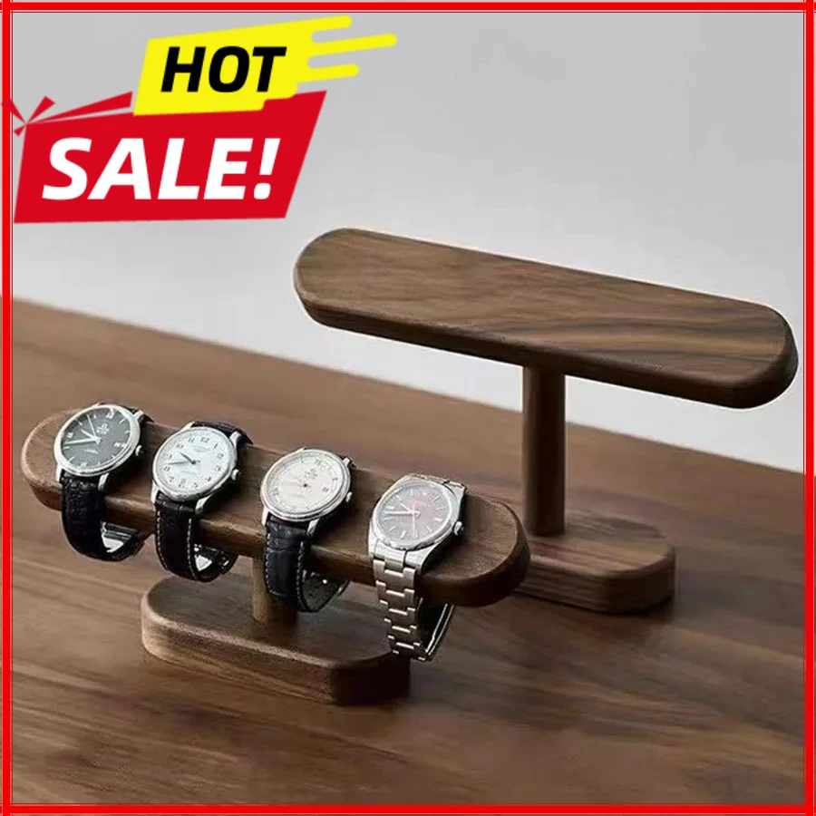 Jewelry And Watches Store - Yaratıcı Masif Ceviz Ahşap Takı Bileklik
