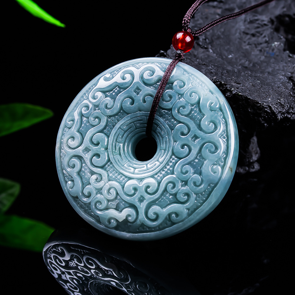 Jewelry & Watches Vitopoulos Reviews - Doğal Birmanya Jadeit Çiçek Kolye Kolye