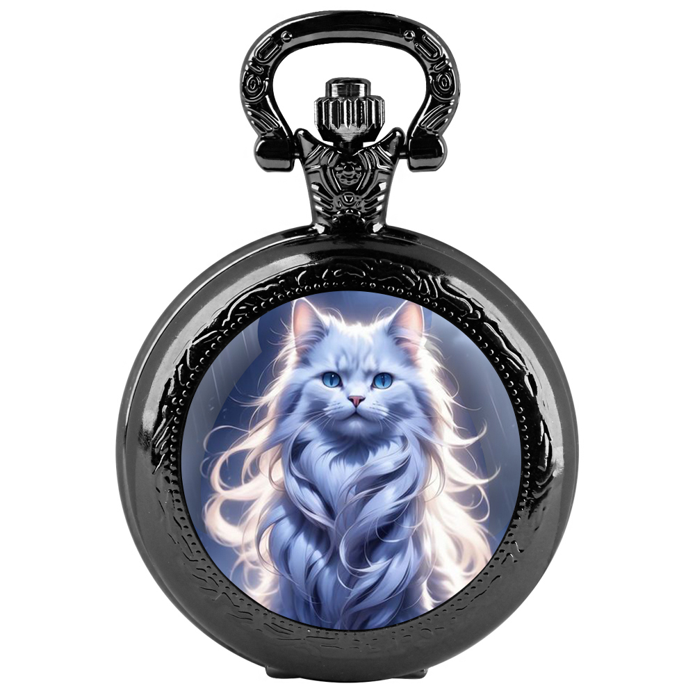 Jewelry Watches For Kids - Sevimli Karikatür Kedi Tasarım kuvars cep