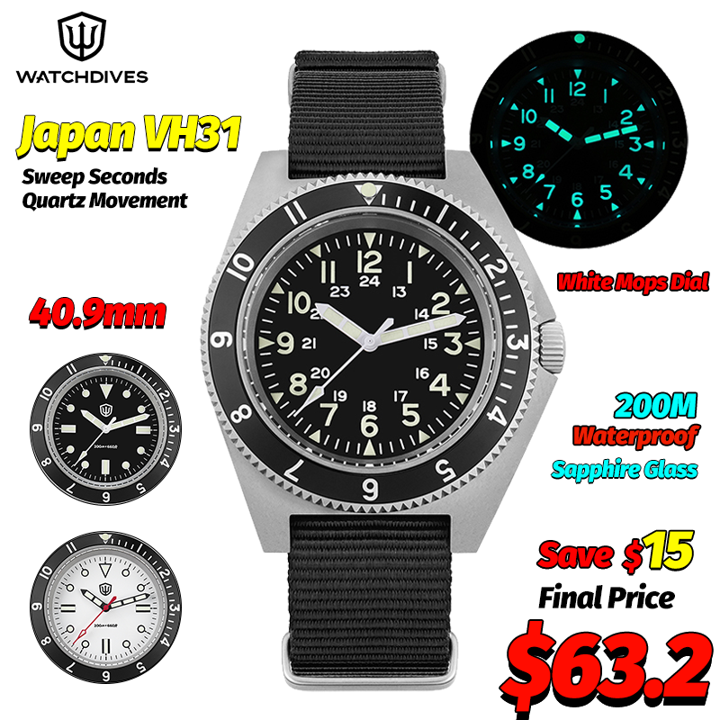 Jewelry Watch - Watchdives WD1972 Kuvars İzle Safir Aydınlık