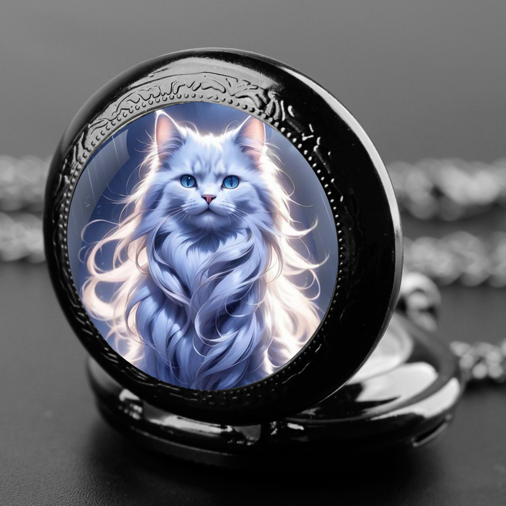 Jewelry Watches For Kids - Sevimli kawaii Kediler Grafik Cam Kubbe