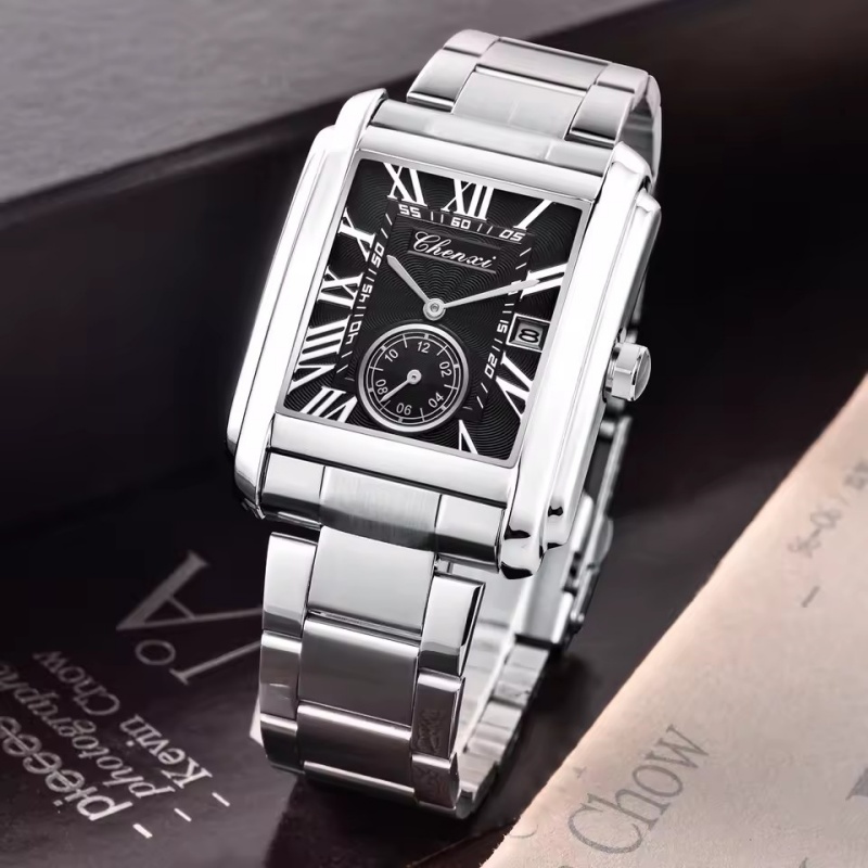 CHENXI 8216 Kuvars Saatler Mod - Cartier Watch Santos incelemesi ve fiyatı