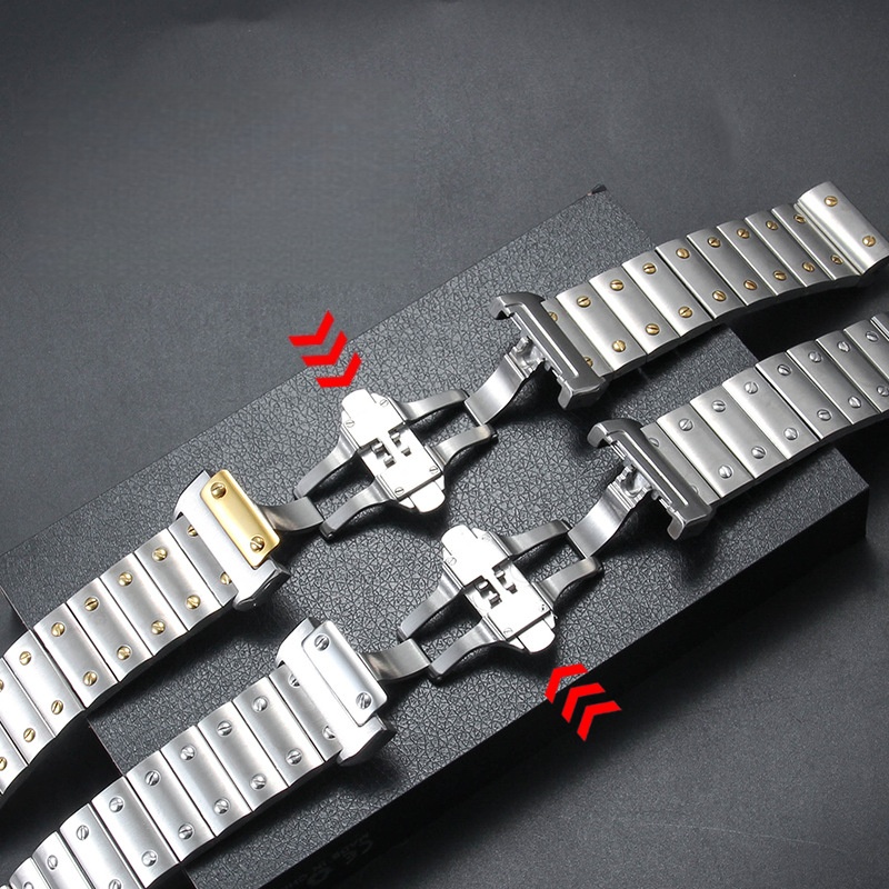 23mm Yüksek Kaliteli Paslanmaz - Cartier Watch Santos incelemesi ve fiyatı