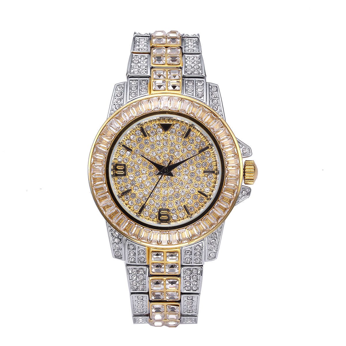 Lüks Tam Taş Kuvars Saatler Er - Jewelry Watch incelemesi ve fiyatı