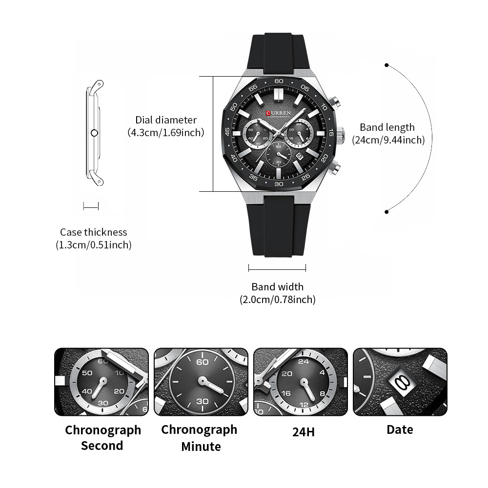 CURREN Moda Rahat Erkekler spo - Jewelry Watch incelemesi ve fiyatı